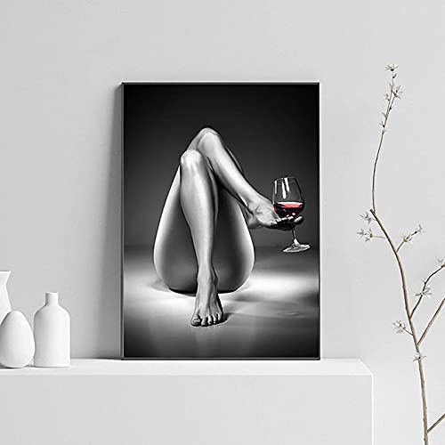 Peinture Toile Femme Noir et Blanc Art Mural Haut de Gamme
