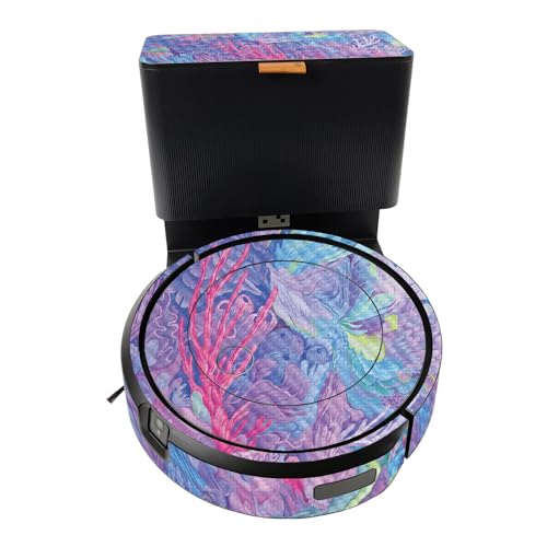 Image of Carbon Fiber Headphone Skin Compatible with iRobot Roomba J5+ - Dreamy Reef - Premium 3M Vinyl Protective Wrap Decal Cover - Easy to Apply | Crafted in The USA by MightySkins