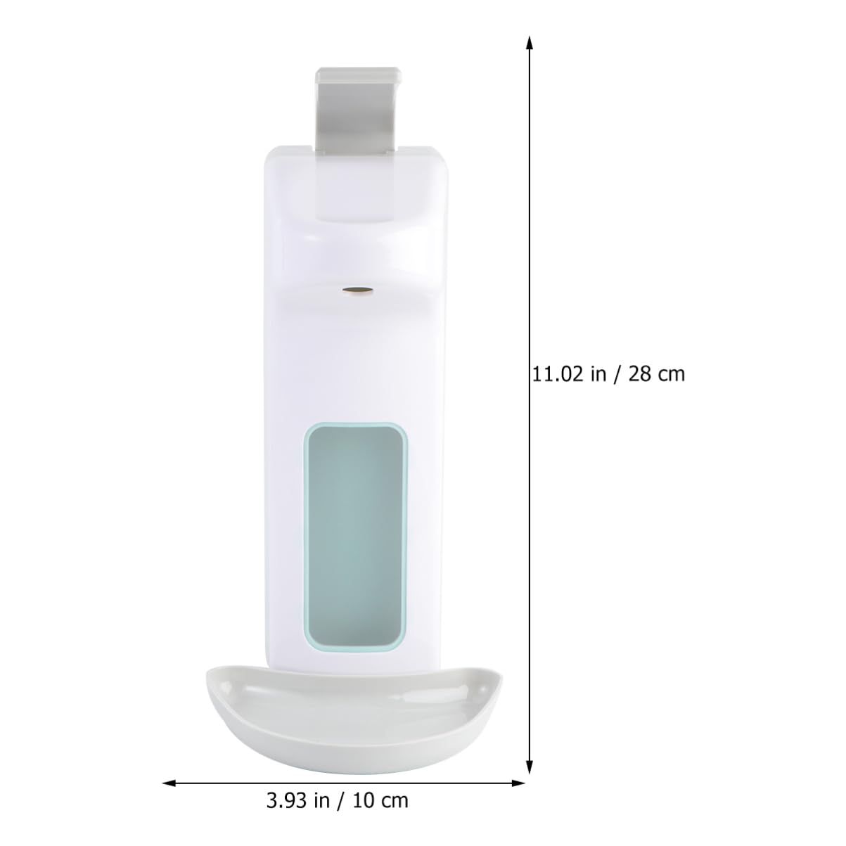 Alipis 1pezzi Dosatore di Sapone da Parete Capacità Liquida Dispenser Manuale Contenitore Sospeso in Acciaio Inox Abs per Uso Bagno Cucina Ufficio Hotel Scuola Ospedale Ristorante