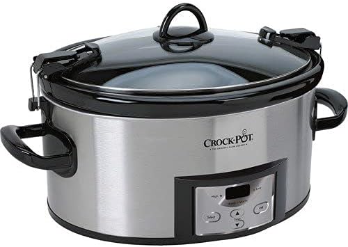 Crock-Pot SCCPVL610-S-A 6-Quart Cook & Carry Programmable Slow Cooker with with Digital Timer, Stainless Steel | Exclusive Crock-Pot SCCPVL610-S-A 6-Quart Cook & Carry Programmable Slow Cooker with with Digital Timer, Stainless Steel | Exclusive