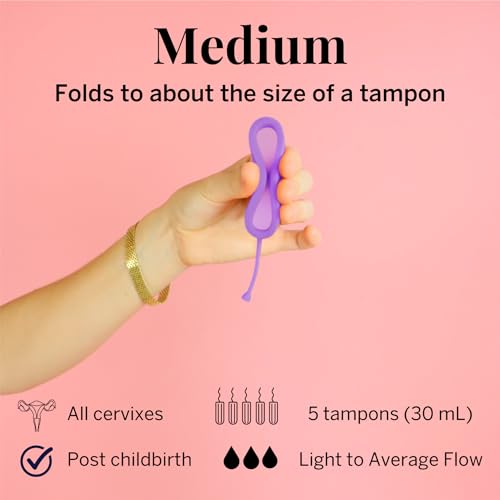 Image of Pixie Menstrual Disc for Feminine Care - Ranked 1 for Best Tampon Alternative Period Disc - 100% Medical-Grade Silicone - Removes Like a Tampon - Wear 12 Hours - Capacity of 5 Tampons (Medium)