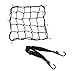 1 Pcs Elástica Moto Red de Equipaje (40 * 40cm,Negro) +1 Pcs Correa de Casco Cuerda Moto Motocicleta Bicicleta (60cm,Negro)