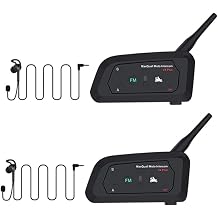 Referee Headset Communication System 2 Person Football Wireless Bluetooth Built-in Pairing Memory-Latest Chip-Newly Designed Earpiece2V4L Earphone