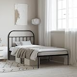 Sommier à lattes et pieds en métal : le cadre de lit en métal est équipé d'un sommier à lattes et de pieds centraux qui offrent à votre matelas le soutien et la respirabilité nécessaires. Espace de rangement supplémentaire : pour votre confort, le lit d'appoint offre un espace de rangement supplémentaire sous le lit pour garder vos boîtes de rangement hors de vue. Excellent soutien : la tête de lit offre un excellent soutien dorsal lorsque vous lisez ou regardez la télévision.