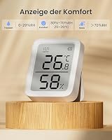 SwitchBot Thermometer Hygrometer Innen, Bluetooth Hygrometer Digital Temperatur Feuchtigkeit Sensor mit APP & Datenspeicherung, Taupunkt/VPD/Absolute Feuchtigkeitssensor 2 Packung – Ansicht 6