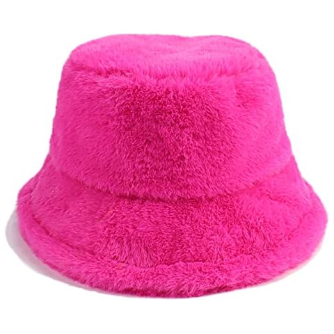 Umeepar Faux Fur Bucket Hat for All Cover