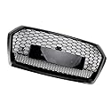 Artudatech Kühlergrill Frontstoßstange RSQ5 Style Front Honeycomb Mesh Grille Fit for Audi Q5 SQ5 2018-2020
