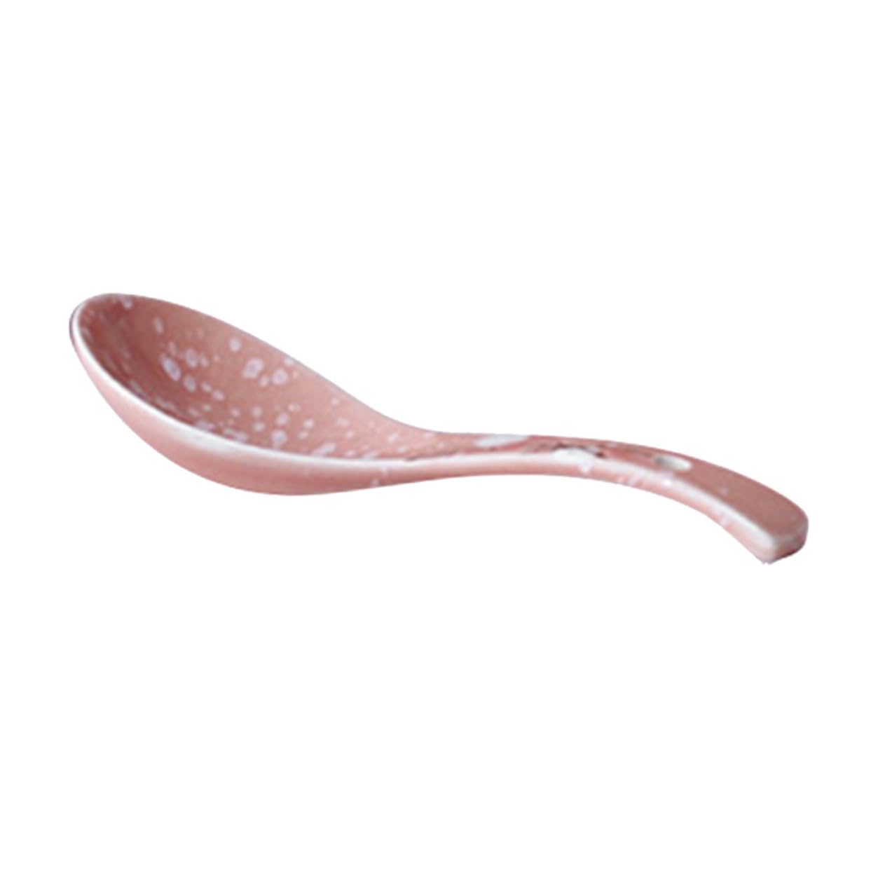 MAGICLULU Japanese Spoon Ceramic Soup Spoon Hand Painted Underglaze Floral Tableware for Ramen Dessert Ice Cream Appetizers Home Restaurant 5.71In