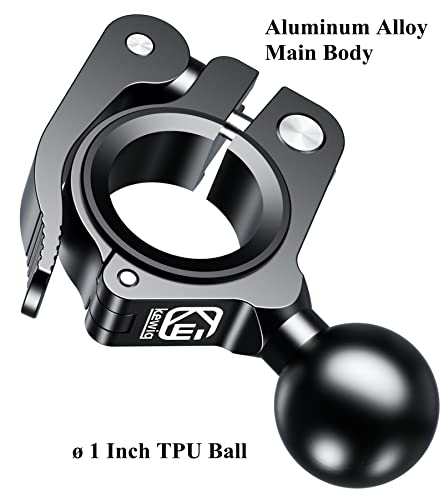 BRCOVAN-1-TPU-Ball-Adapter-Handlebar-Mount-Fit-Rails-Diameter-05-087-1-126-Compatible-with-RAM-Mounts-B-Size-Double-Socket-Arm-Tool-Free-Installation-Aluminum-Material-CNC-Processing