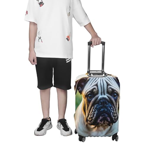Housse de bagage bulldogs anglais elastique pour eviter les rayures de valise en soute - 7