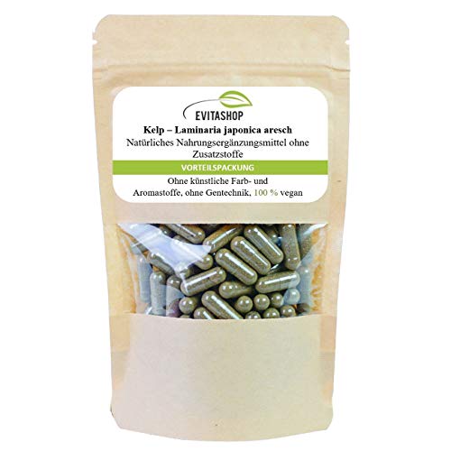 1 Confezione 100% puro Kelp – Marrone – di alghe in rohkost di qualità dalla naturbelassenem Norvegia. 60 vegi Capsule a 400 MG