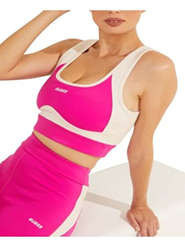 Guess Womens Agnes Cutout Fitness Sports Bra White Xs #TOP28