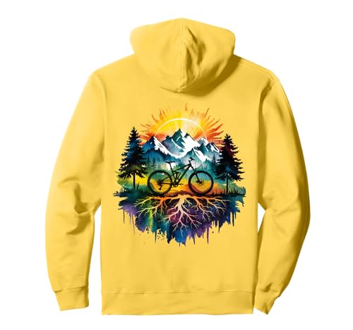 On Back Mountain Bike Rider Trail Riding MTB Cyclist Pullover