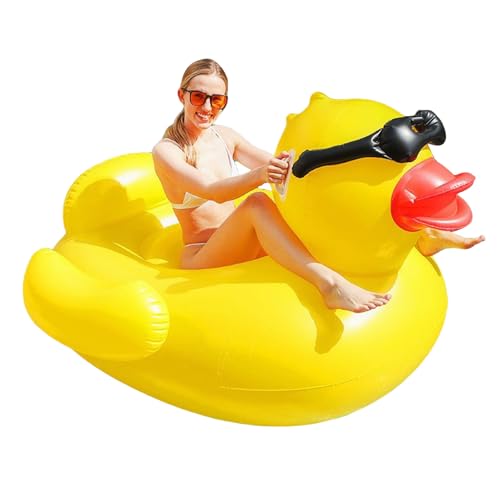 Xijobido Flotador Pato Piscina - Flotadores Inflables Gigantes de Pato para Piscina - Aros...