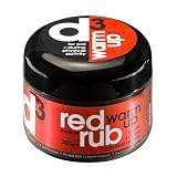 d3 Red Warm Up Muscle Rub (1 x 200g) Heat Hot Winter Green Eukalyptus Peppermint Physio Sport Verletzungen Pre-Workout Massage Creme