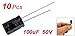 10 x 100uF 50V 105C Radial Electrolytic Capacitor 8x12