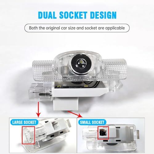 2-Pack Luces LED de Proyector con Logo Sport para Lexus miniatura 6