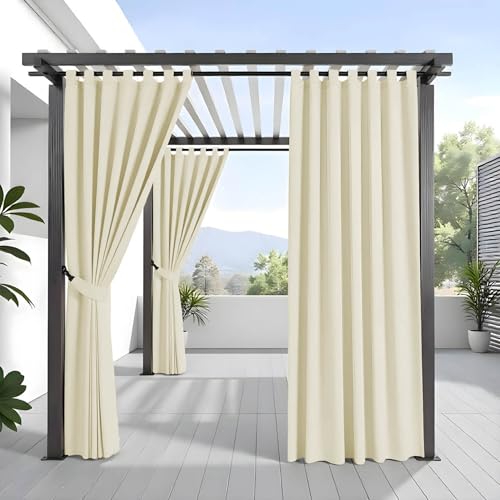 Morbidissimi Tenda Gazebo Idrorepellente e Resistente, Tenda Da Esterno 200x240 cm per Gazebo, Dotata di Passanti con Chiusura a Strappo, 100% Made in Italy - Panna