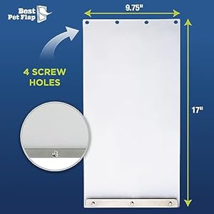 XLDog-Door-Replacement-Non-PVC-Flap-compatible-wIdeal-Pet-Products-Ruff-Weather-DSRWX-RWRFXL-975-x-17-Longer-Lasting-Energy-Efficient-Less-Shrinkage-BPA-Free - Cucciolini Doodles   XLDog-Door-Replacement-Non-PVC-Flap-compatible-wIdeal-Pet-Products-Ruff-Weather-DSRWX-RWRFXL-975-x-17-Longer-Lasting-Energy-Efficient-Less-Shrinkage-BPA-Free