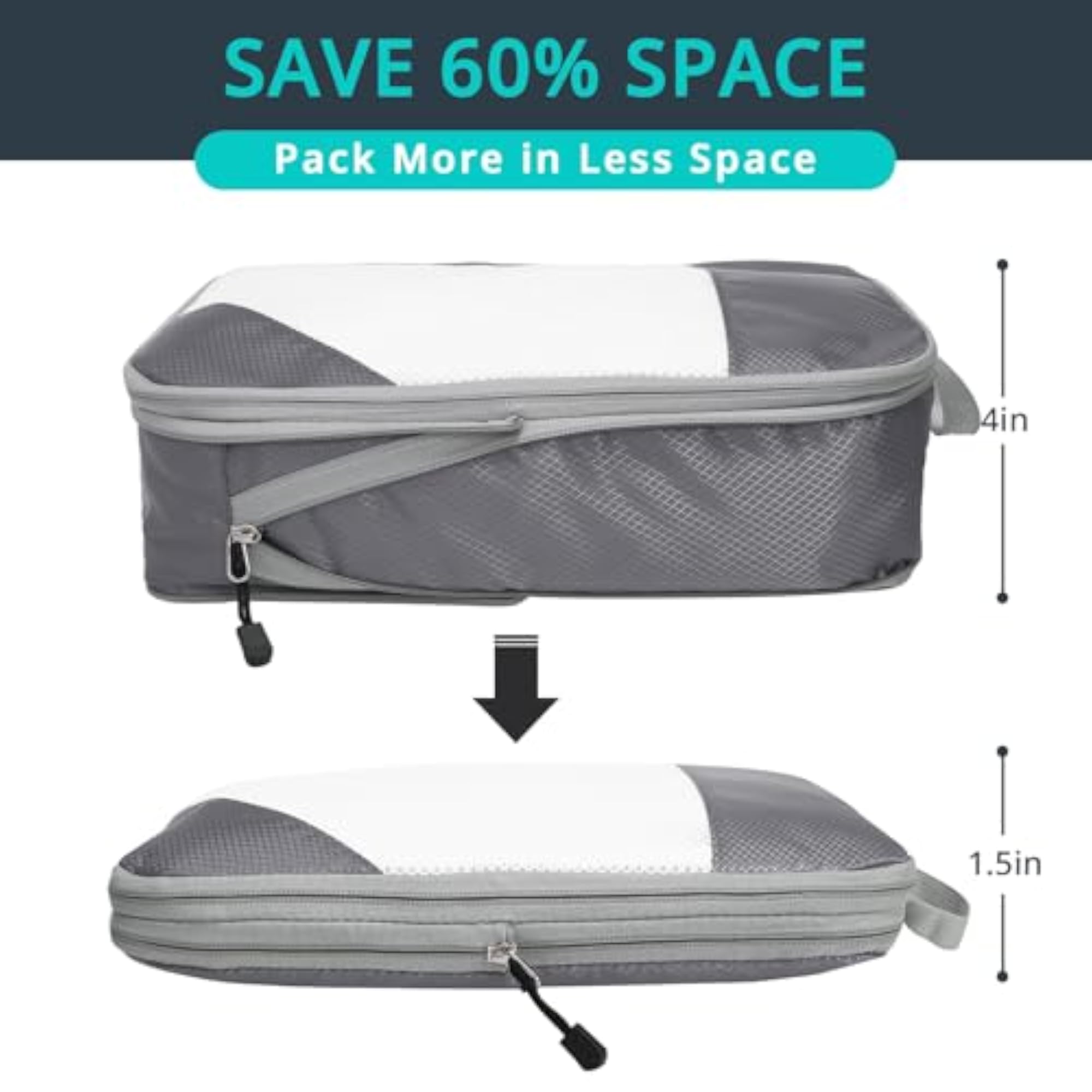 Packing Cubes for Travel Organization, Set of 3