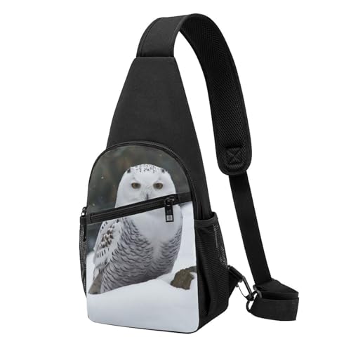 Mochila Sling Backpack Crossbody Negro para Senderismo miniatura 6