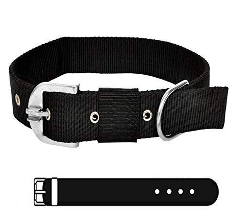 PSK PET MART Black Nylon 1.5 inch Dog Collar Belt Specially for Big Dogs Neck Size 48cm to 64cm Lengthy (B08K7GNR85) Amazon Price History, Amazon Price Tracker