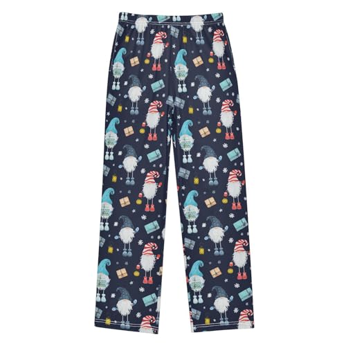 Gnomes and Gifts Boys Long Pants Soft Trousers Elastic Waist Kids Lounge Bottoms with Pockets S-XL