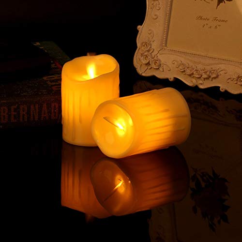 Image of One94Store Tea Light 7 CM LED Plastic Candles Ultra Bright Yellow Diya Light Flameless & Smokeless for Home Decoration Candles (Yellow Color, Set of 1 pcs)