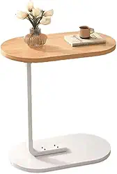 Mesa de Apoio Lateral Mesinha de Canto em MDF Sala Sofá Quarto Cama Mesa (Marrom)