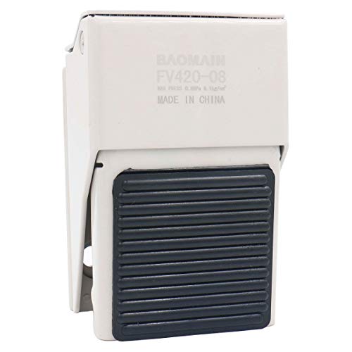Baomain Pneumatic Foot Pedal Valve FV-420 Momentary 4 Way 2 Position 1/4
