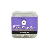 Dashing Diva French Wrap Plus Thin Nail Strips White, Size No.6, 50 Count