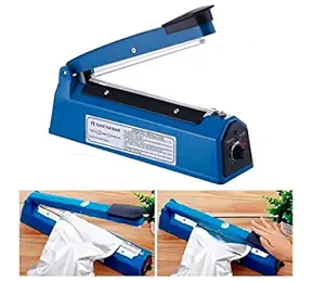 IONIX Sealing Machine,8 Inch (200 mm), Made in India, Plastic Packing Machine, Plastic Bag Sealing Machine, Heat Sealer Machine, Plastic Sealing Machine, Vacuum sealing machine, Blue