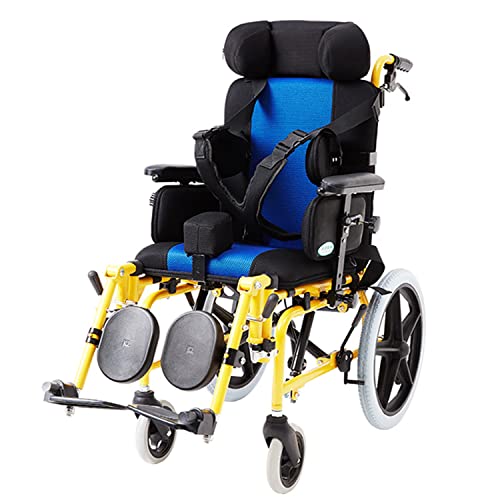 折りたたみ式軽量小児用車椅子、 手動子供用車椅子 180° リクライニング設計、 調整ヘッドレスト