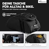 Valkental - 3in1 Fahrradtasche für Gepäckträger mit Kühlfunktion - 10L Volumen - Isolierende Gepäckträgertasche mit Rucksackfunktion - Wasserfest & Reflektierend