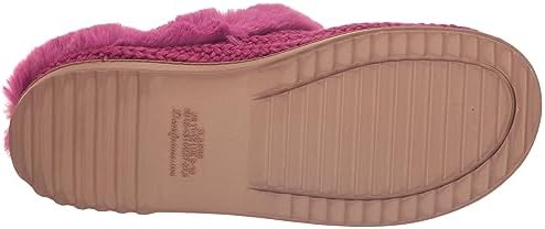 Dearfoams Women's Hannah Chenille Knit Clog Slipper, Mystic Purple, 5-6 | Image 3