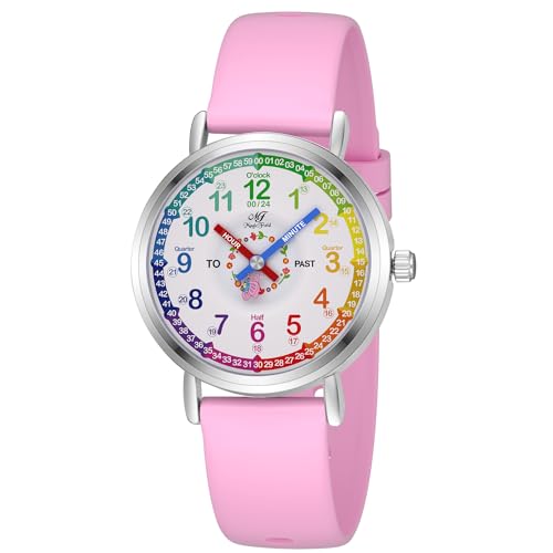 Kids Watch Analog Watch Childrens Toddler Watch for Kid 8-12 Tell Time Watch Easy to Read Teaching Watch Time Learning Study Time Teacher Watch Back to School Gift Christma2