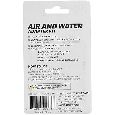 Slime 20073 Air/Water Adapter Kit