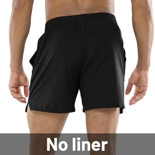 Image of MIER Men's Workout Running Shorts Lightweight Active 5 Inches Shorts with Pockets, Quick Dry, Breathable