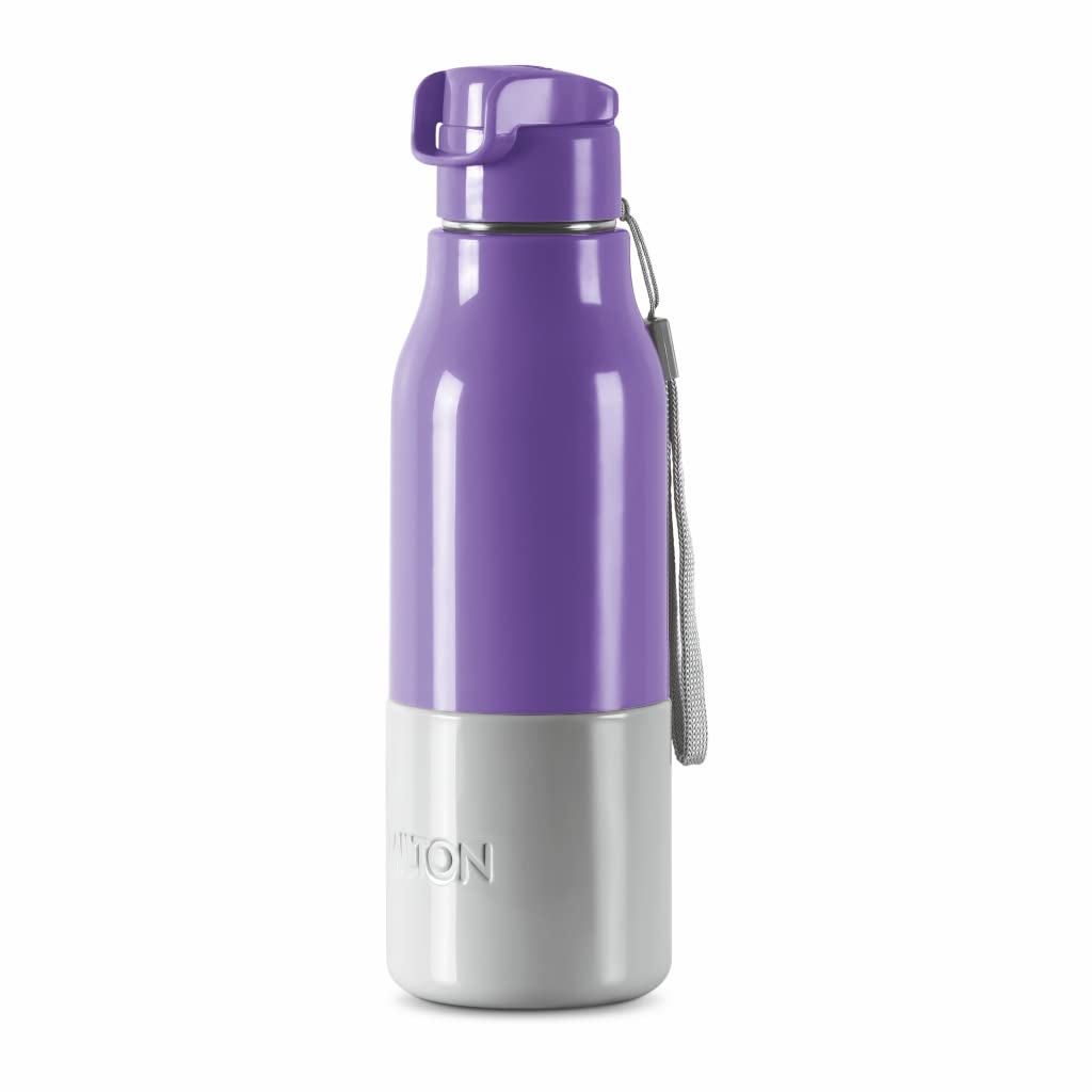 Milton Steel Sprint 600 Insulated Inner Stainless Steel Water Bottle, 510 ml, Purple | Hot or Cold | Easy Grip | Leak Proof | School | Office | Gym | Hiking | Treking | Travel Bottle (B0BTYSG1PP) Amazon Price History, Amazon Price Tracker