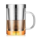 teetassen seltmann weiden Material: Glas WEI-Luong Tea Glasteetopf Flasche Teetasse Glas mit Edelstahl-Ei Tea Leaf Milch Kaffee Glas s Teekanne