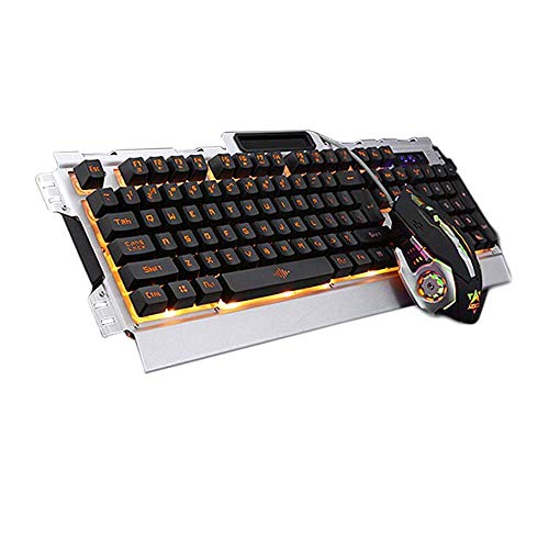 IREALIST Illuminated Gaming Keyboard, USB Wired, 104-Key Mechanical, Orange Backlight IREALIST Illuminated Gaming Keyboard, USB Wired, 104-Key Mechanical, Orange Backlight