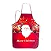 WELLXUNK Delantal Navidad, Delantales Impresos, Delantal Cocina Adultos, Anime Chef Delantales, Delantal Navidad Cocina Regalo Ideal Navidad, Delantal Fiesta Festiva Decoraciones Navideñas (B)