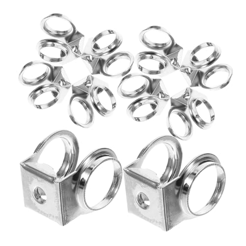 Yardwe 10Pcs Drum Clamp Extension Holder Durable Drum Accessories for Mounting and Securing Music Instruments for Drum Kits and Percussion Equipment