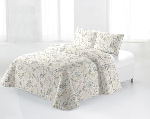 Miracle Home. Colcha Bouti 100% Microfibra cepillada, Ligera y traspirable Malali Ultras. 200 x 265 cm. Cama 105