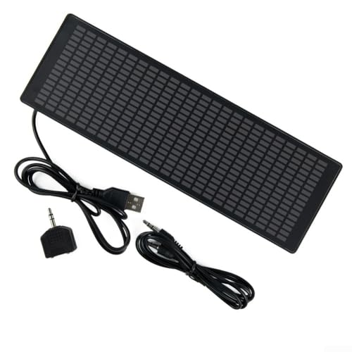 Honseadek Indicador de espectro musical VU, amplificador de pantalla de nivel de audio RGB, 20 segmentos, 20 niveles, pantalla LED para amplificadores de potencia MP3 PC (control de voz + control de
