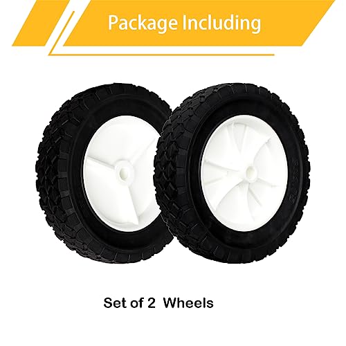 (Set Of 2) 8 Inch Replacement Hand Truck Wheel Lawnmower Grill Tires 9613, Oregon 72-108 - Compatible With Craftsman Ayp Lawnmower Edger, Bbq Grills, Radio Flyer Wagon, Utility Cart, Snowblower #TOP6
