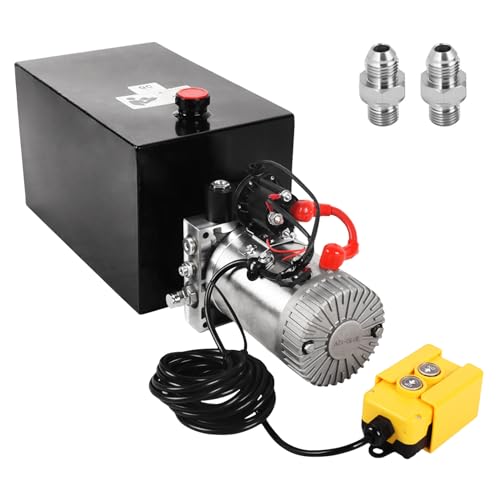 15 Quart 12V DC Hydraulic Pump, single-acting power unit