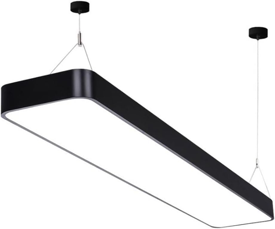 Lámparas Colgantes Lámpara de araña LED Rectangular Moderna Lámpara Colgante de Mesa de Billar Minimalista nórdica Lámpara de Altura Ajustable para Sala de Billa(Size:150CM-72W,Color:Luz Neutra-4000k)