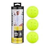 JOOLA HC-40 Hardcourt Pickleball Balls with Storage Tube - USAP Approved Balls for Tournament Play - 3 Pack or 12 Pack Option - Durable Pickleballs for Indoor Play & Outdoor Courts