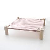 NP Elevated Small Size Pet Cot, Portable Raised Dog and Cat Bed, Disassembled and Assemble,Use Natur